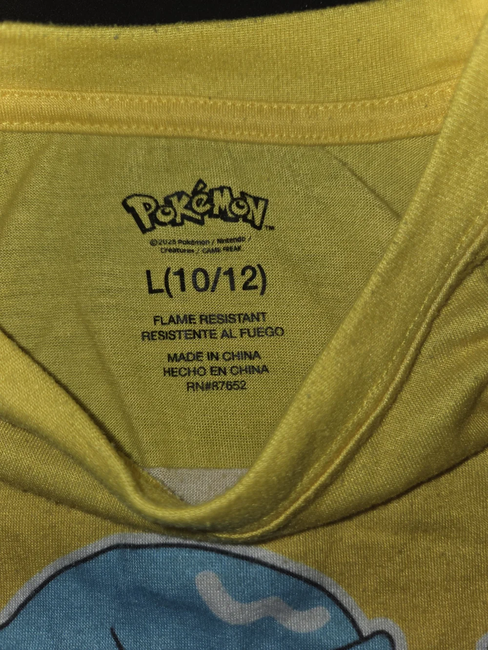Pokemon Yellow and Black Pikachu & Psyduck Kids Pajama Set